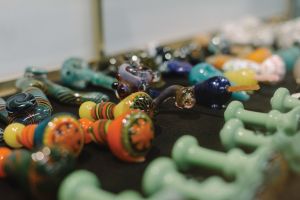 Glass pieces at House of Glass in Des Moines, Iowa